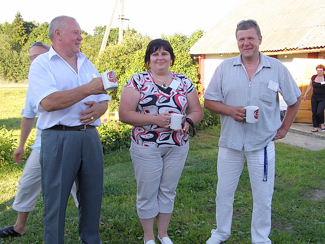 Jubiliatai P. Strazdas, L. Kvedaras ir R. Ališauskienė.